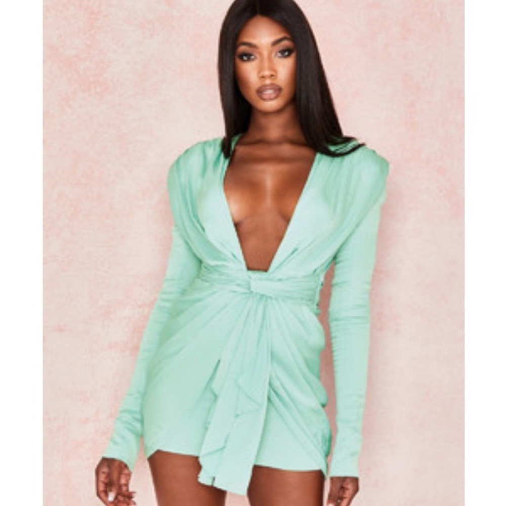 NWT House of CB Draped Mini Dress